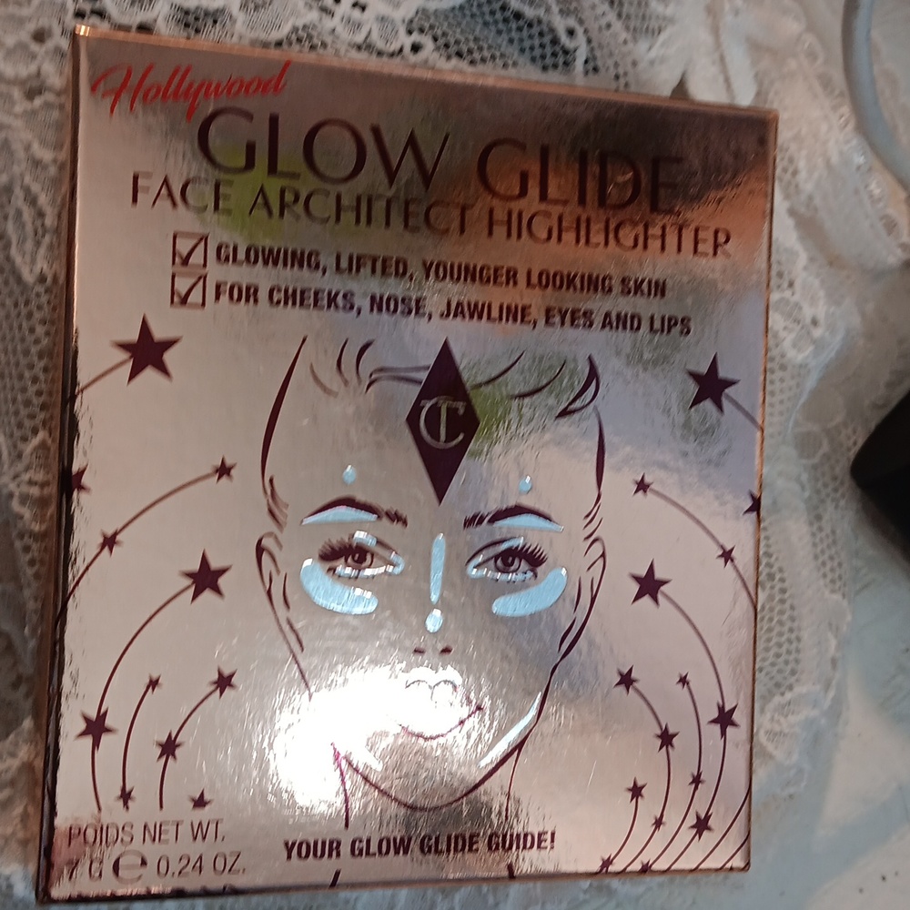 Charlotte Tilbury Glow Glide Face Architect Highlighter PillowtalkGlow  NIB